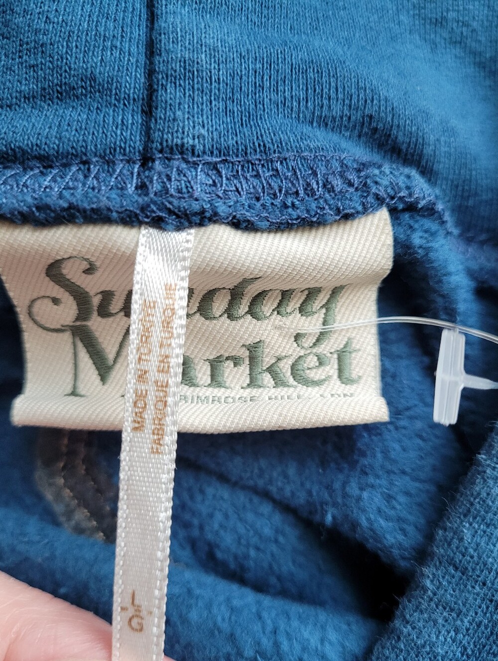 Free People Sunday Market Sweatshirt Hoodie With Leopard Stars - Picture 5 of 6